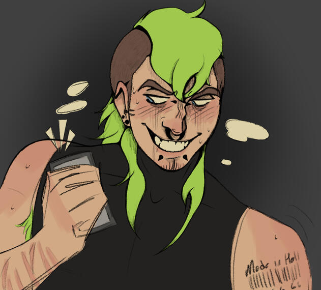 Flat Colored Bust — $20